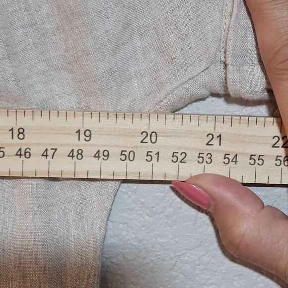 Boho J Crew Baird McNutt Irish Soft Linen Relaxed fit Shirt Dress Flax Capsule X - Picture 12 of 13